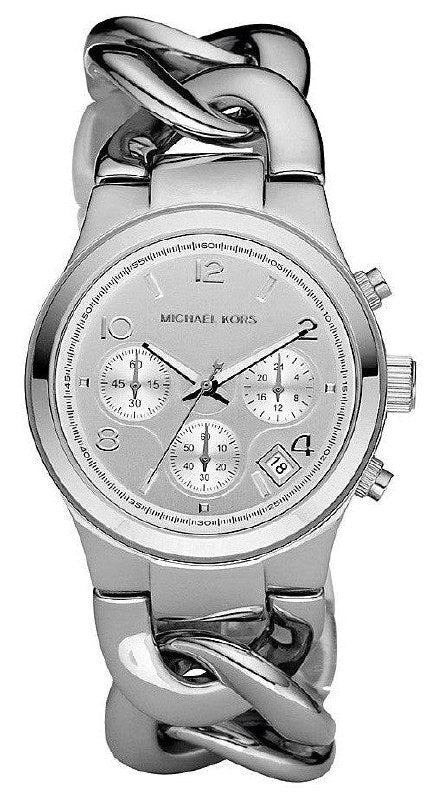 MICHAEL KORS ELEGANT SILVER-TONE WOMEN&