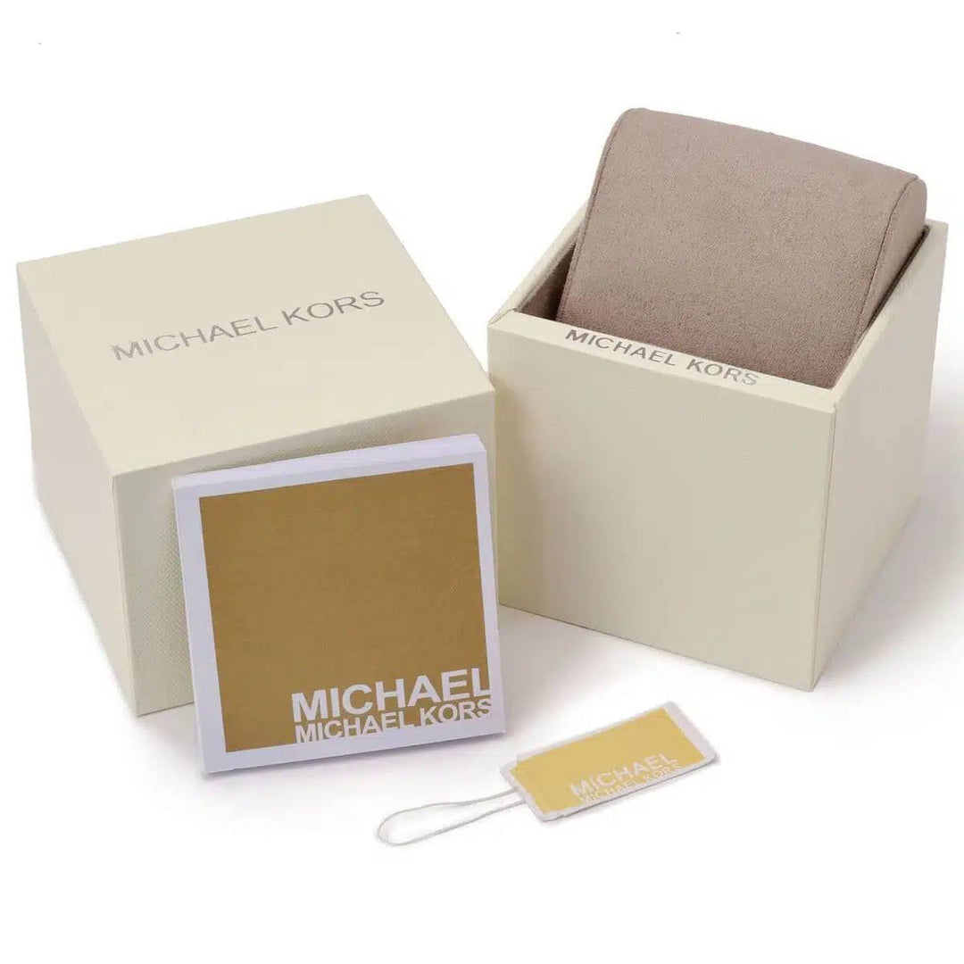 MICHAEL KORS PETITE MONROE TRI-TONE STAINLESS STEEL WOMEN&