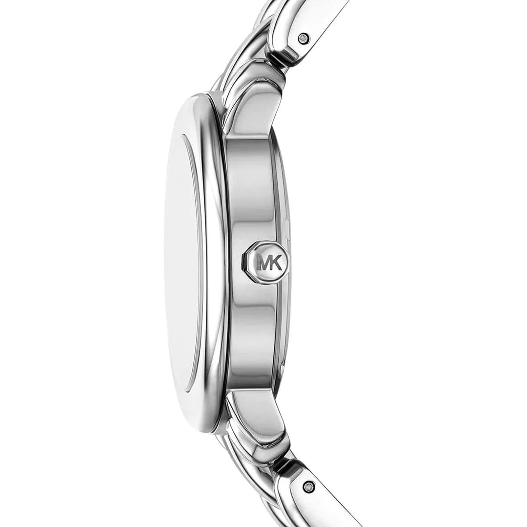 MICHAEL KORS SILVER-TONE STAINLESS STEEL WOMEN&