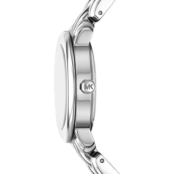 MICHAEL KORS SILVER-TONE STAINLESS STEEL WOMEN&