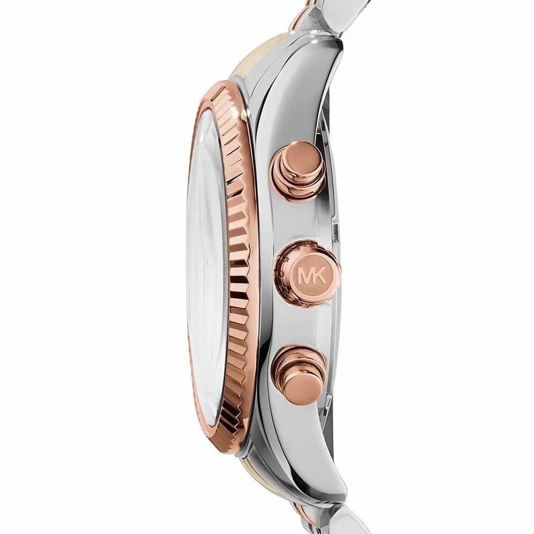 MICHAEL KORS LEXINGTON TRI-TONE CHRONOGRAPH WOMEN&