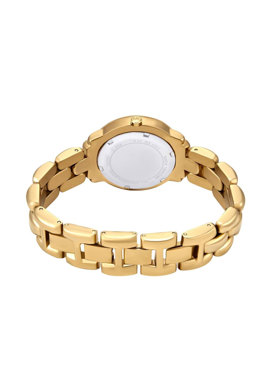 MICHAEL KORS PHOEBE GOLD-TONE STAINLESS STEEL WOMEN&