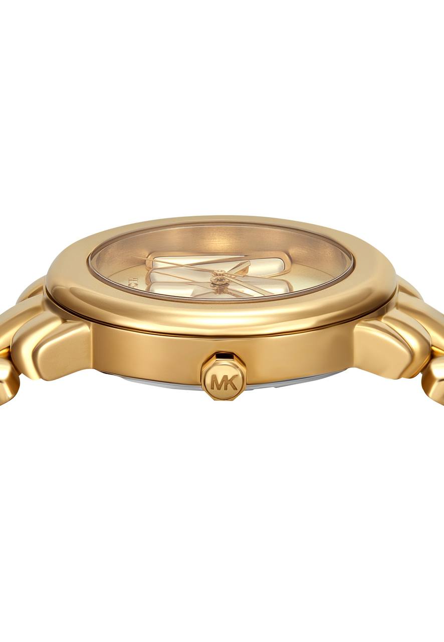 MICHAEL KORS PHOEBE GOLD-TONE STAINLESS STEEL WOMEN&