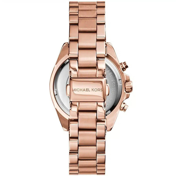 MICHAEL KORS MINI BARDSHAW ROSE GOLD-TONE CHRONOGRAPH WOMEN&