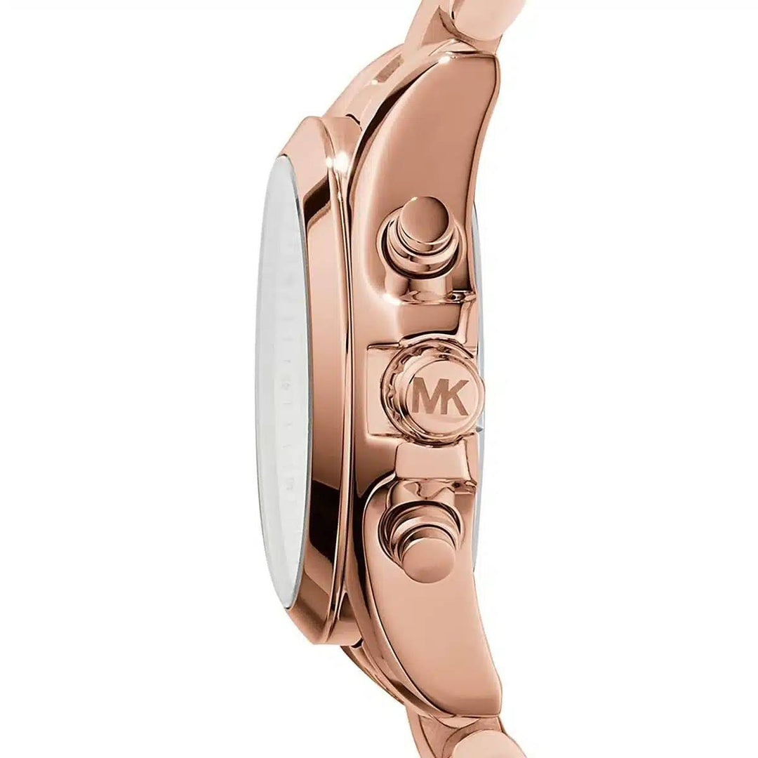 MICHAEL KORS MINI BARDSHAW ROSE GOLD-TONE CHRONOGRAPH WOMEN&