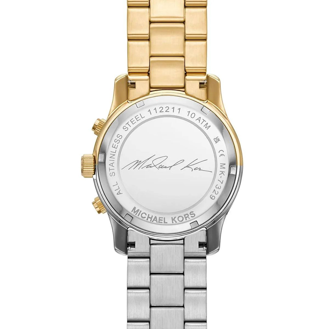 MIKHAEL KORS RUNWAY CHRONOGRAPH TWO-TONE STAINLESS STEEL WOMEN&