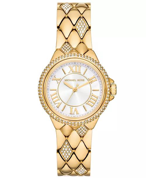 MICHAEL KORS CAMILLE GOLD-TONE STAINLESS STEEL WOMEN&