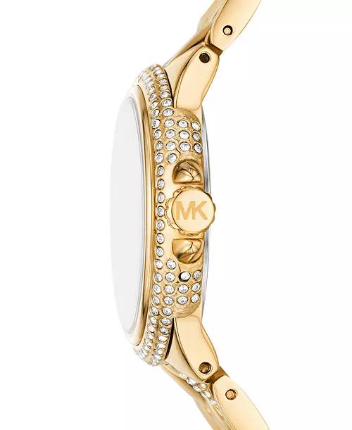 MICHAEL KORS CAMILLE GOLD-TONE STAINLESS STEEL WOMEN&