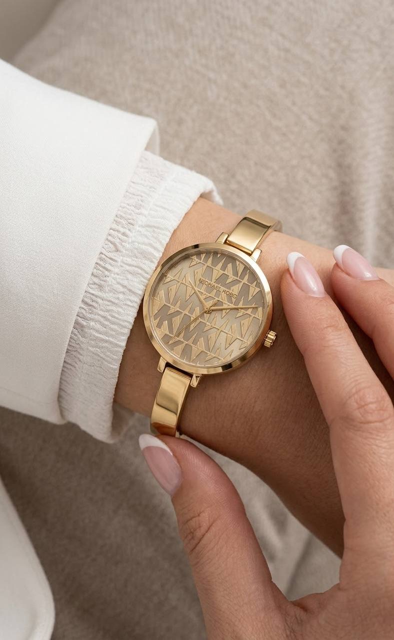 MICHAEL KORS LIBBY QUARTZ GOLD DIAL WOMEN&