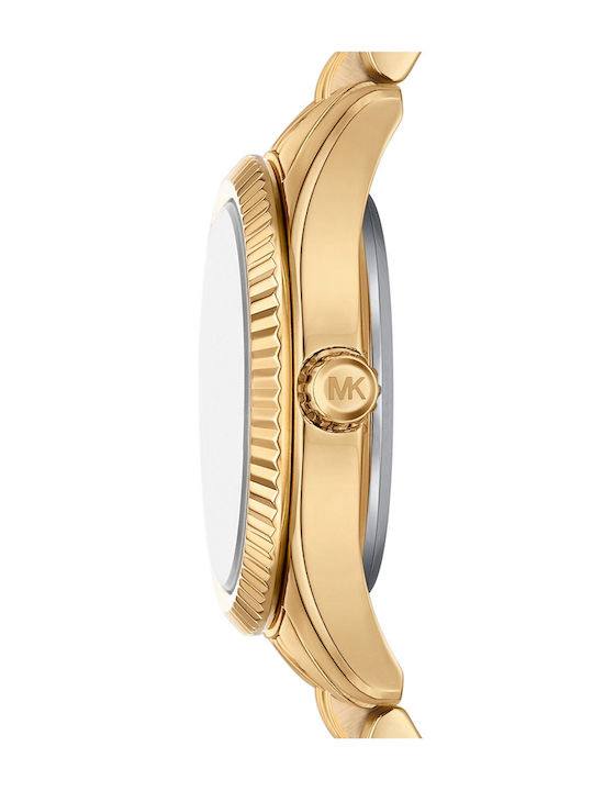 MICHAEL KORS PETITE LEXINGTON GOLD-TONE STAINLESS STEEL WOMEN&