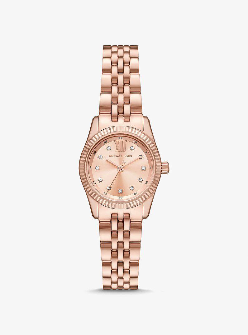 MICHAEL KORS ROSE GOLD-TONE STAINLESS STEEL WOMEN&