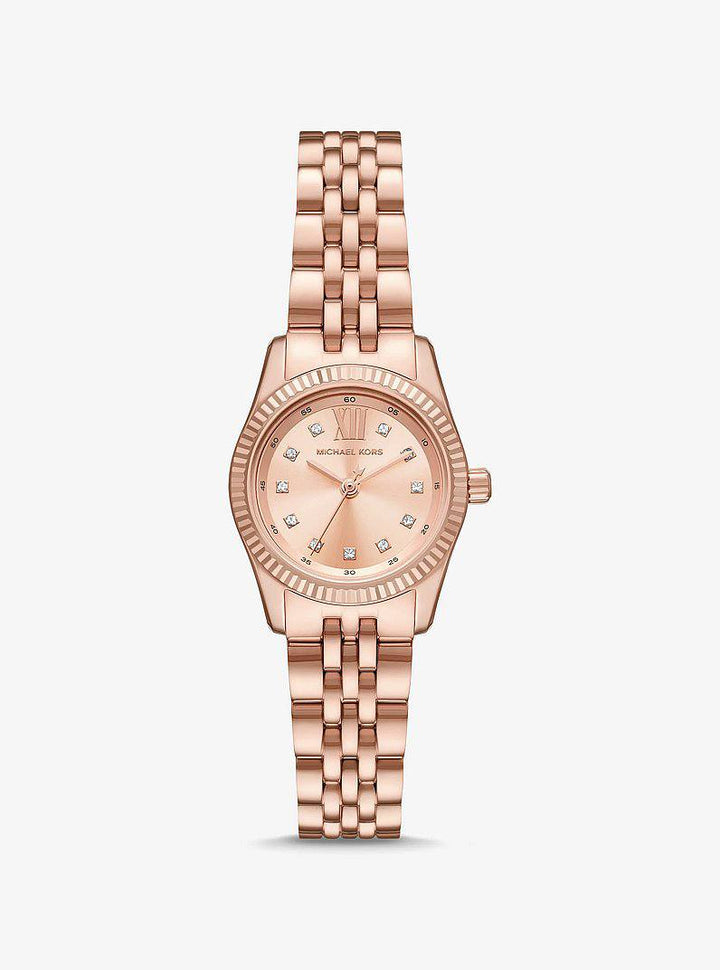 MICHAEL KORS ROSE GOLD-TONE STAINLESS STEEL WOMEN&