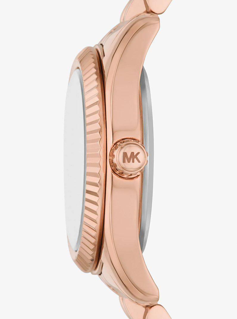 MICHAEL KORS ROSE GOLD-TONE STAINLESS STEEL WOMEN&