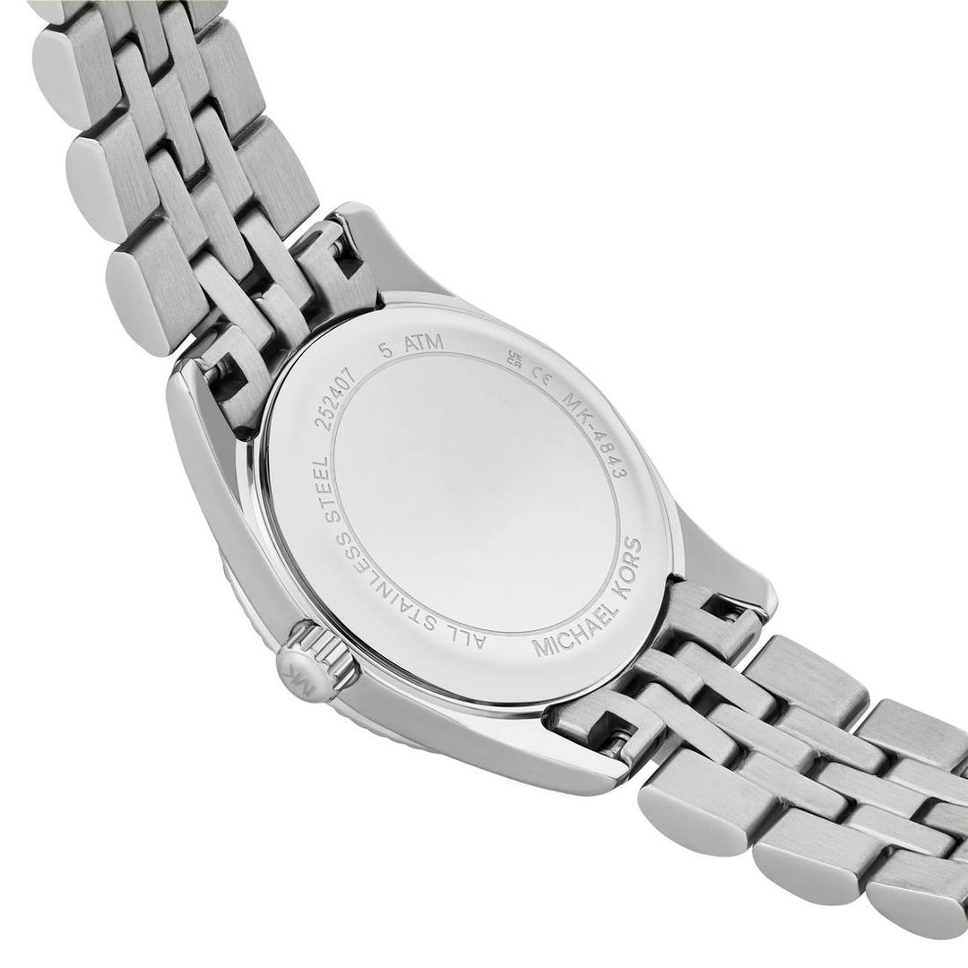 MICHAEL KORS PETITE LEXINGTON PAVE SILVER-TONE WOMEN&