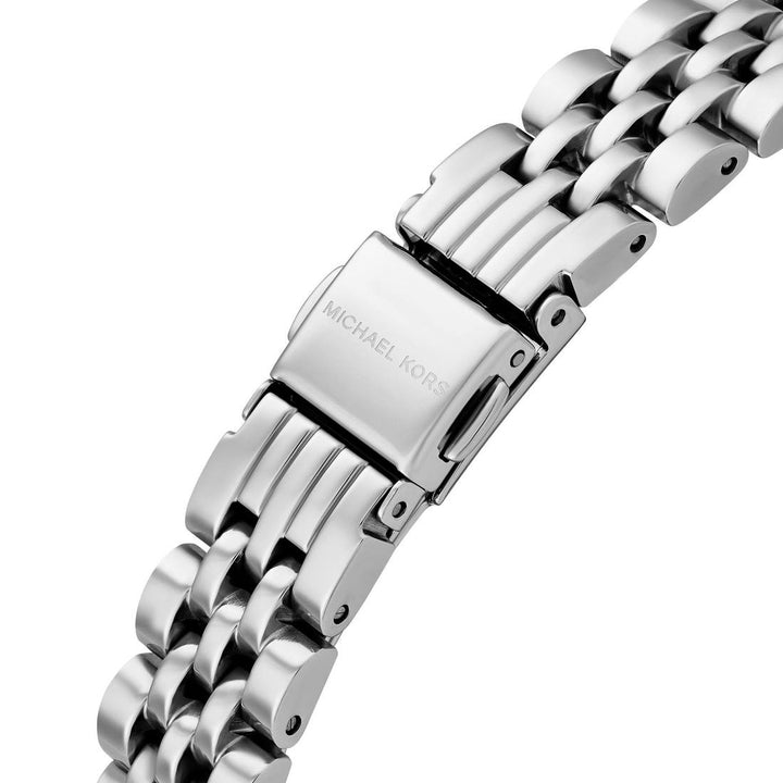 MICHAEL KORS PETITE LEXINGTON PAVE SILVER-TONE WOMEN&