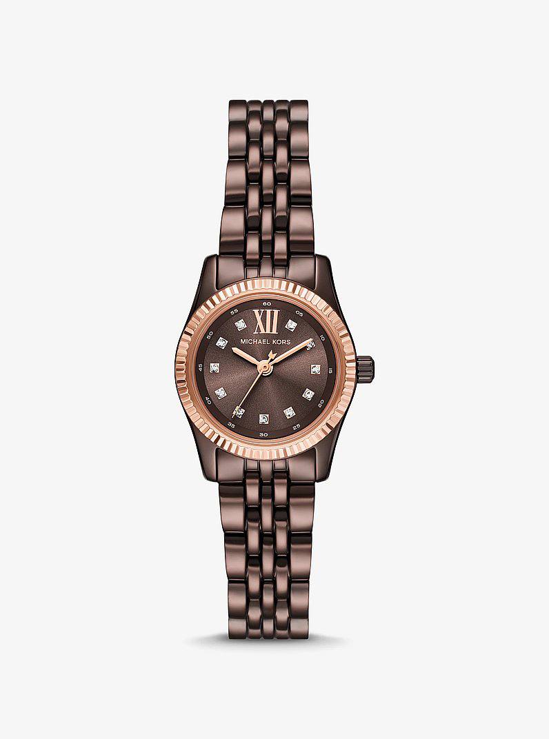 MICHAEL KORS LEXINGTON PETITE STAINLESS STEEL WOMEN&