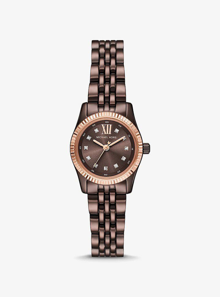 MICHAEL KORS LEXINGTON PETITE STAINLESS STEEL WOMEN&
