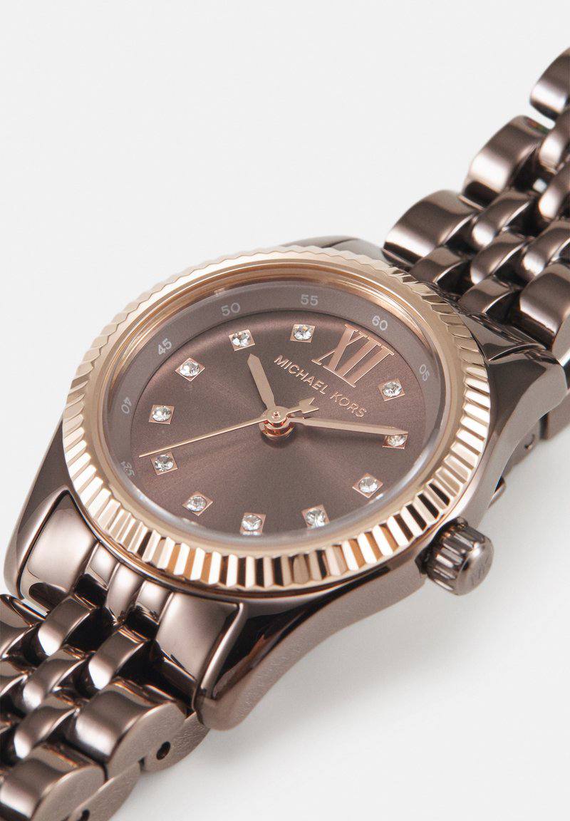 MICHAEL KORS LEXINGTON PETITE STAINLESS STEEL WOMEN&