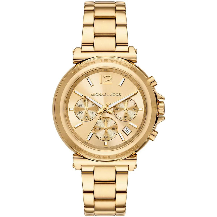 MICHAEL KORS MAREN CHRONOGRAPH GOLD-TONE STAINLESS STEEL WOMEN&