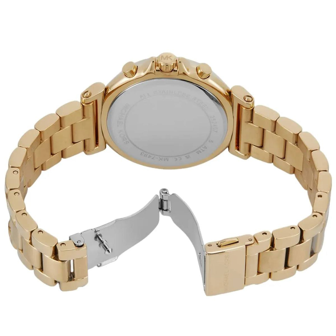 MICHAEL KORS MAREN CHRONOGRAPH GOLD-TONE STAINLESS STEEL WOMEN&