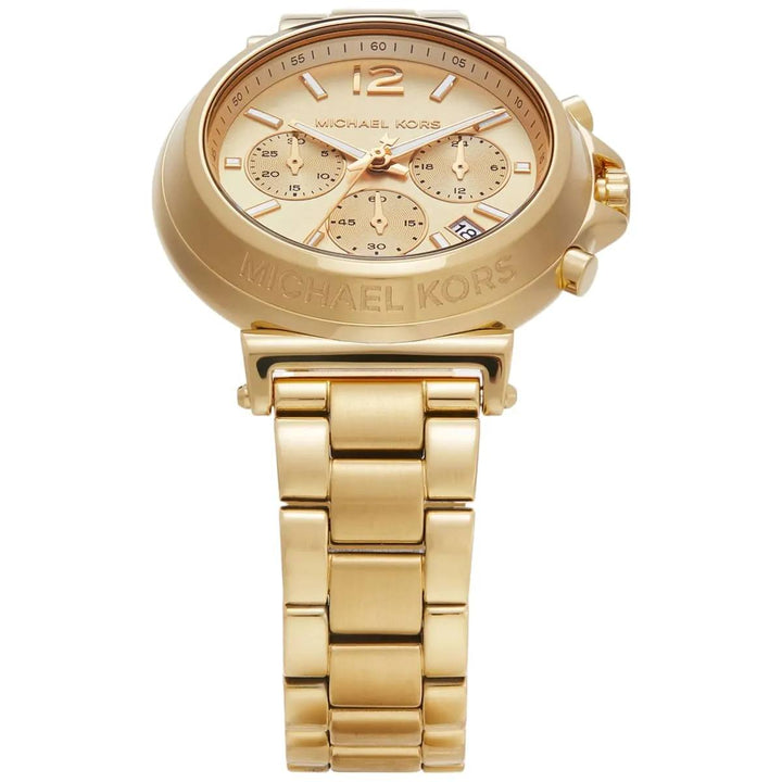 MICHAEL KORS MAREN CHRONOGRAPH GOLD-TONE STAINLESS STEEL WOMEN&