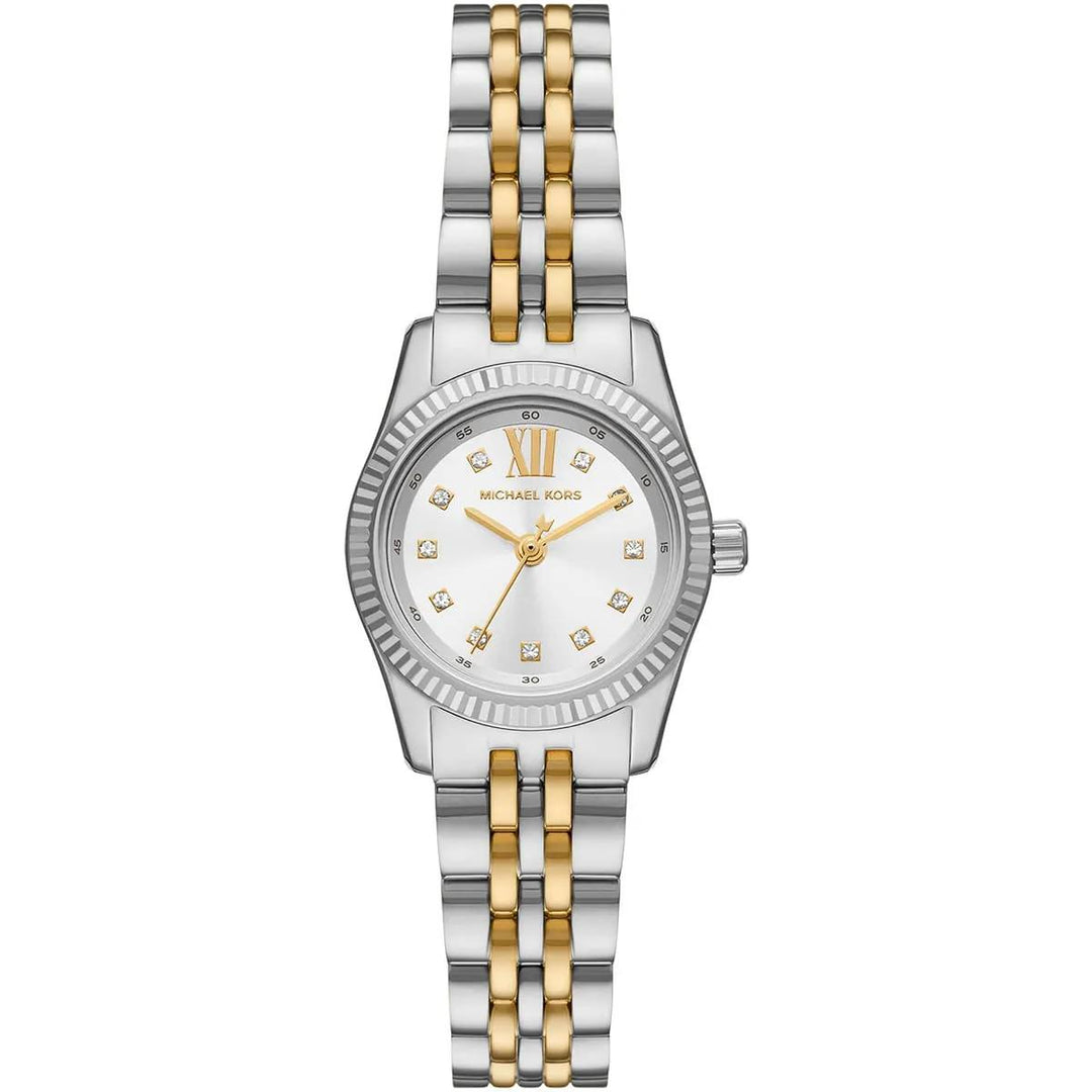MICHAEL KORS LEXINGTON PETITE TWO-TONE STAINLESS STEEL WOMEN&