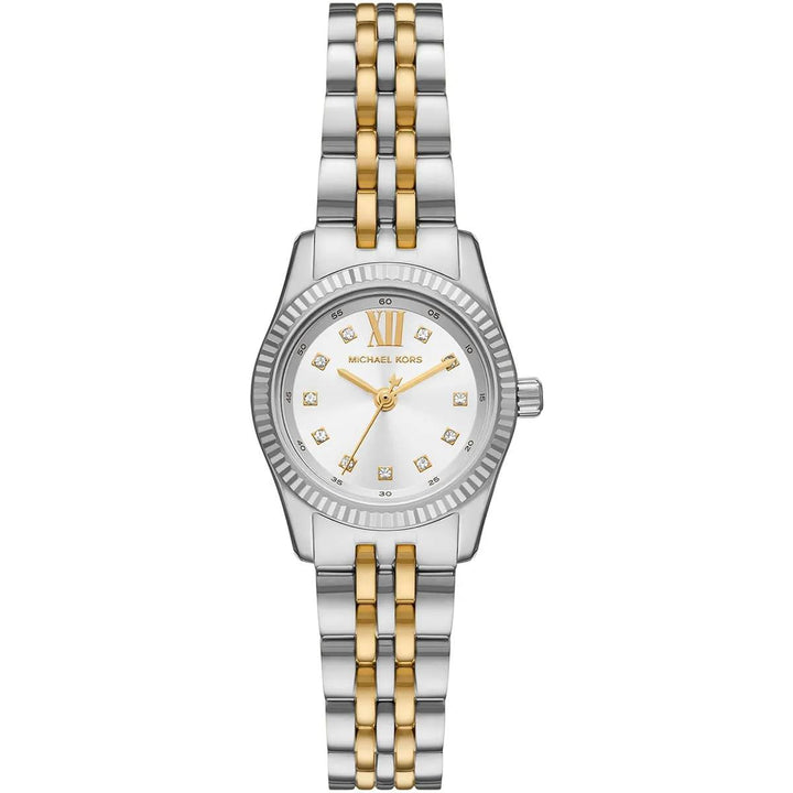 MICHAEL KORS LEXINGTON PETITE TWO-TONE STAINLESS STEEL WOMEN&