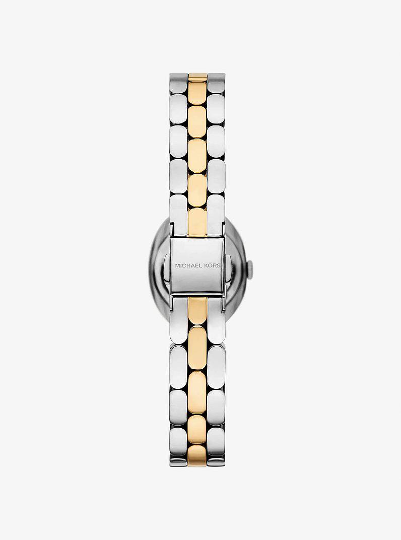 MICHAEL KORS MINI MAUDE TWO-TONE STAINLESS STEEL WOMEN&