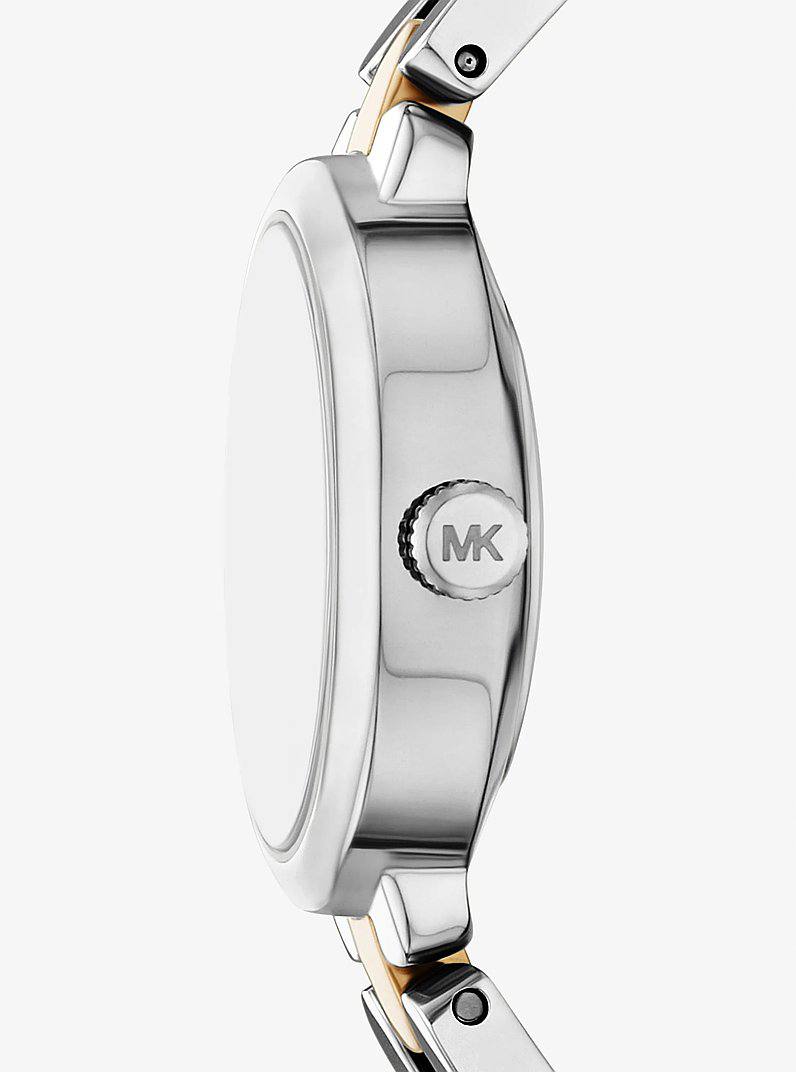 MICHAEL KORS MINI MAUDE TWO-TONE STAINLESS STEEL WOMEN&