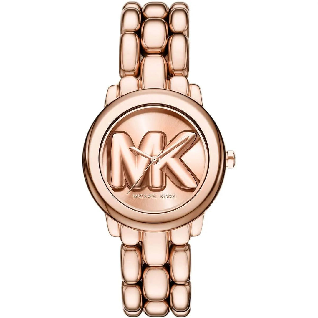 MICHAEL KORS PHOEBE ROSE GOLD-TONE STAINLESS STEEL WOMEN&