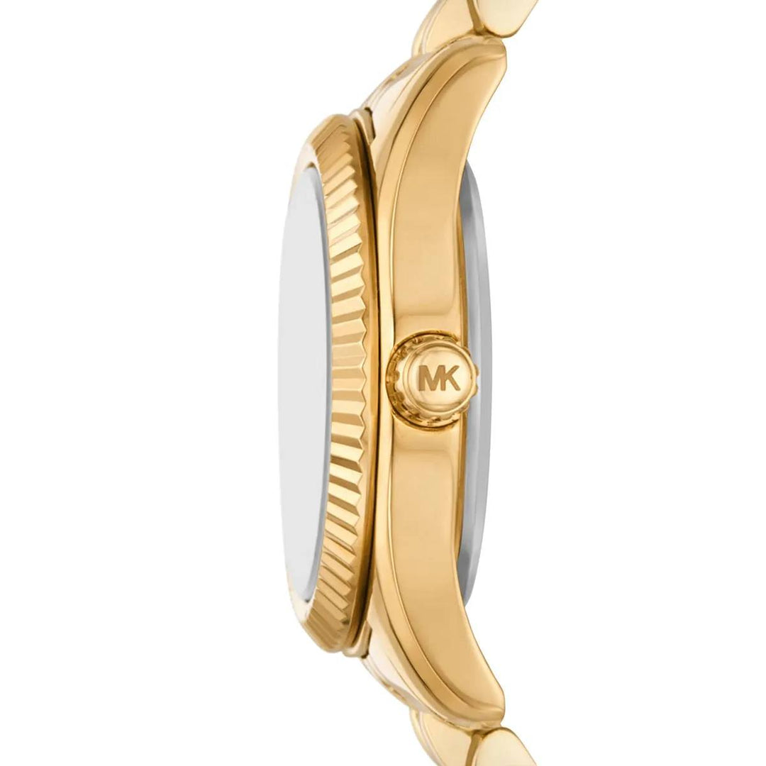 MICHAEL KORS LEXINGTON GOLD-TONE CRYSTAL DIAL WOMEN&