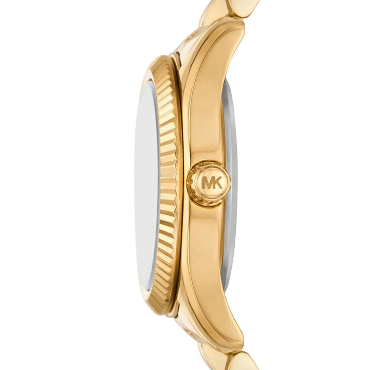 MICHAEL KORS LEXINGTON GOLD-TONE CRYSTAL DIAL WOMEN&