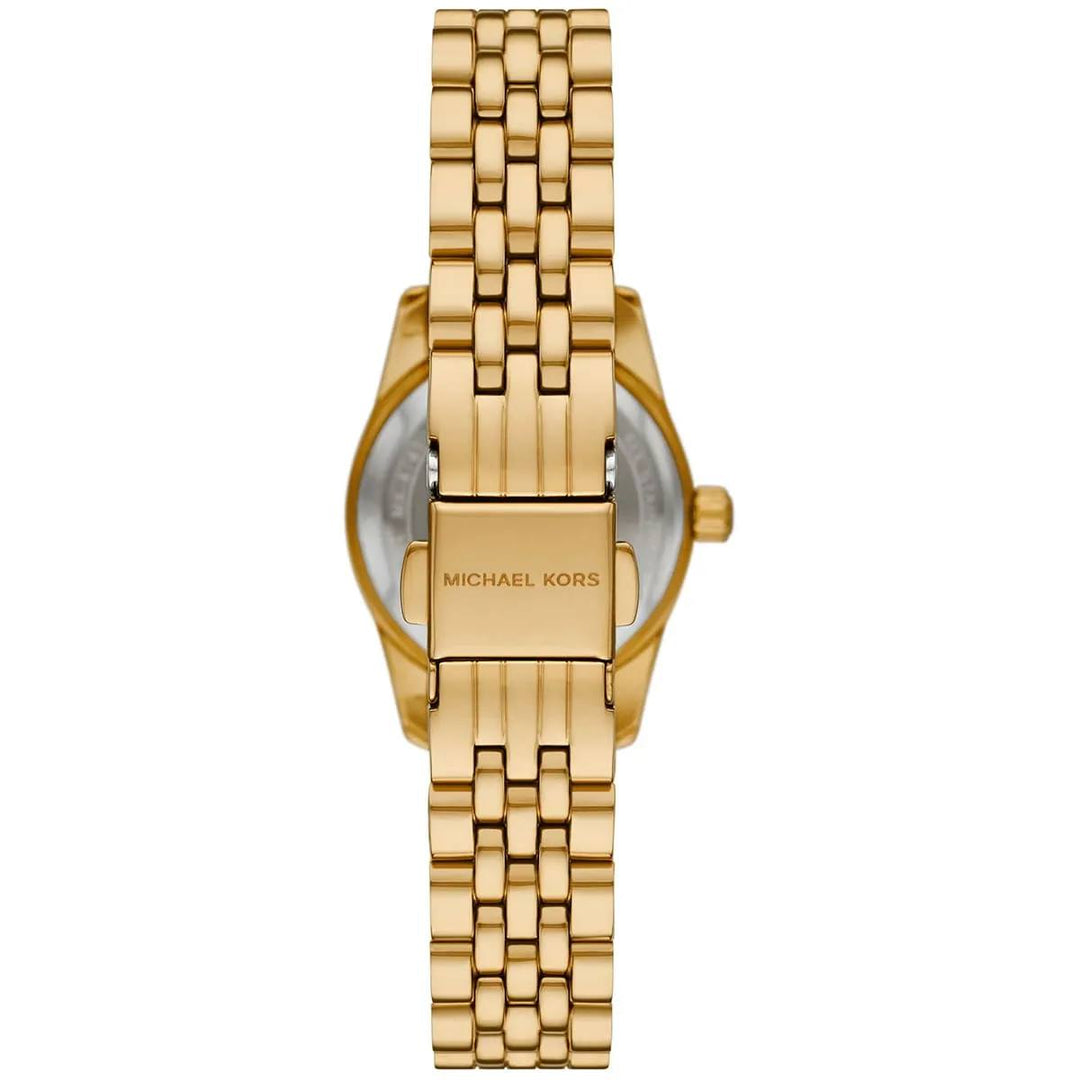 MICHAEL KORS LEXINGTON GOLD-TONE CRYSTAL DIAL WOMEN&