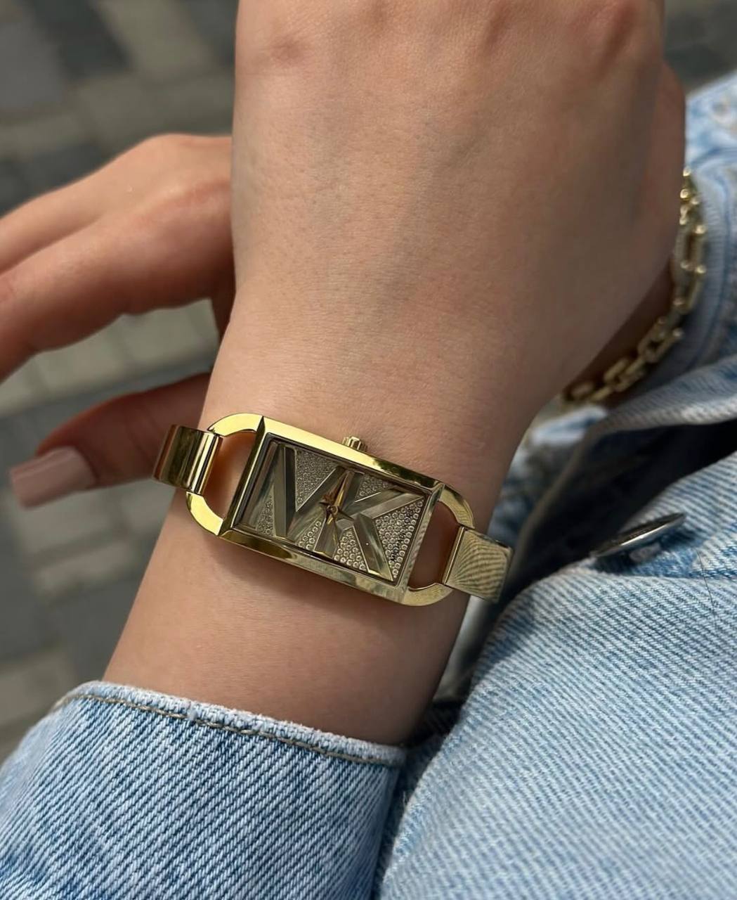 MICHAEL KORS MINI EMPIRE PAVE BANGLE WOMEN&