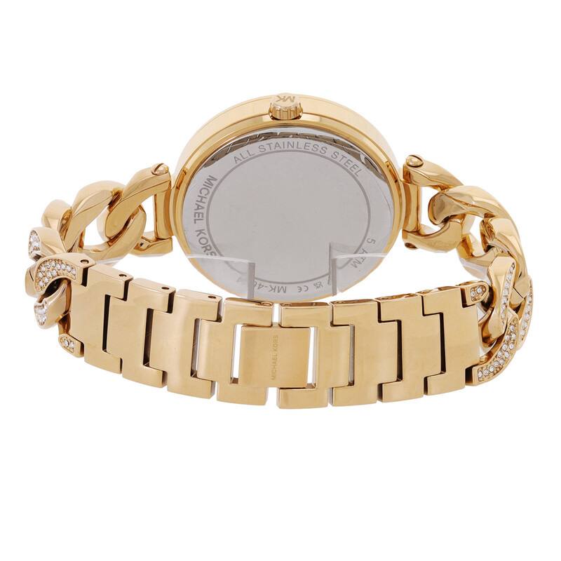 MICHAEL KORS CATELYN CRYSTAL PAVE DIAL GOLD-TONE WOMEN&