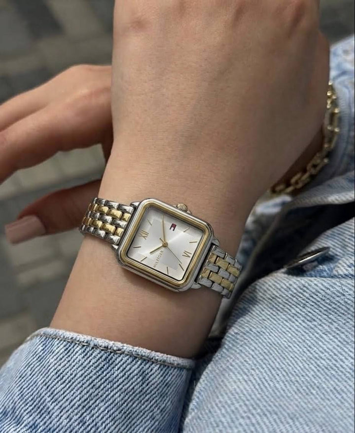 TOMMY HILFIGER MIA TWO-TONE SQUARE DIAL WOMEN&