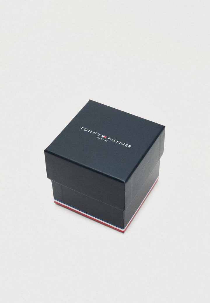 TOMMY HILFIGER MIA SILVER-TONE SQUARE WOMEN&