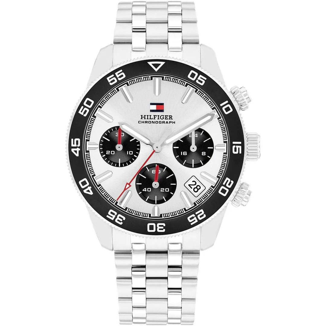 TOMMY HILFIGER TH85 CHRONOGRAPH SILVER STAINLESS STEEL MEN&