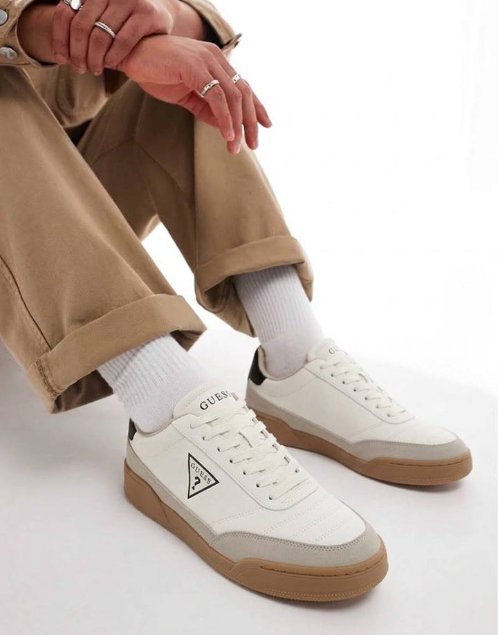 GUESS LOW-TOP GENUINE LEATHER MEN&