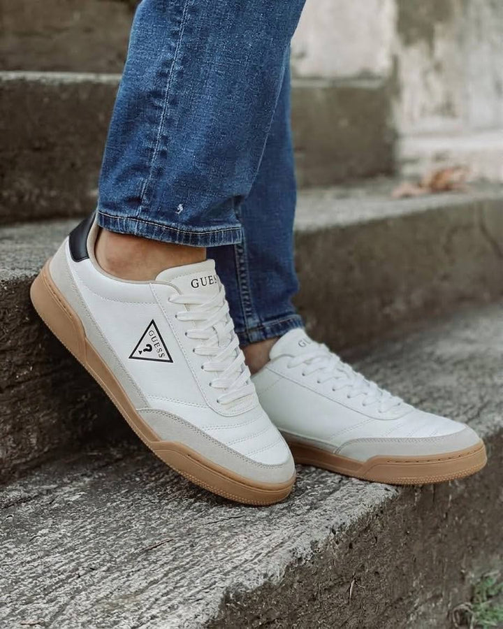 GUESS LOW-TOP GENUINE LEATHER MEN&