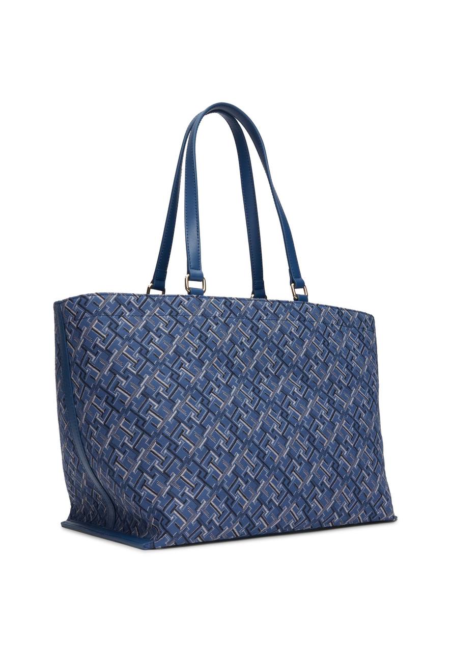 TOMMY HILFIGER DISTINCT TOTE MONO-HANDBAG-BLUE