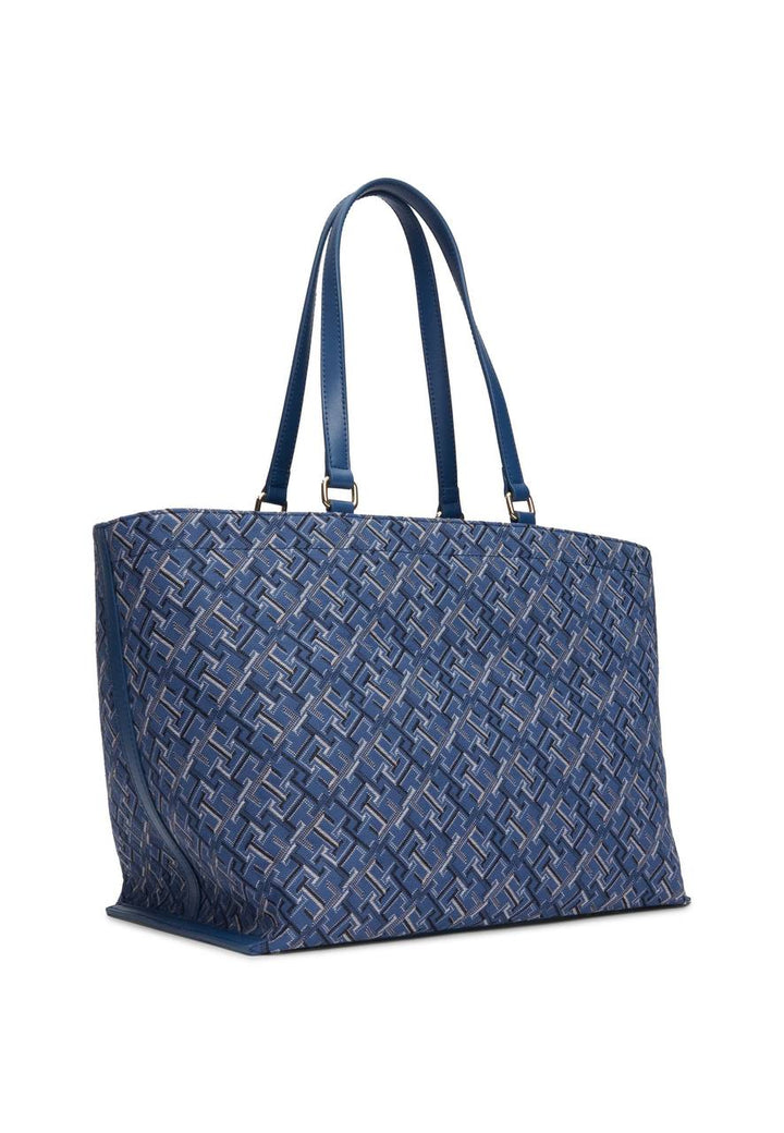TOMMY HILFIGER DISTINCT TOTE MONO-HANDBAG-BLUE