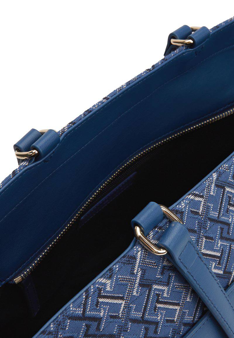 TOMMY HILFIGER DISTINCT TOTE MONO-HANDBAG-BLUE