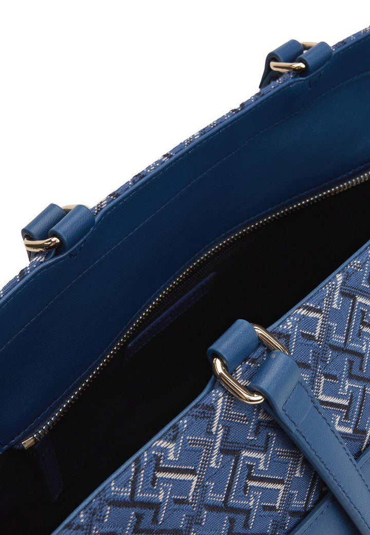 TOMMY HILFIGER DISTINCT TOTE MONO-HANDBAG-BLUE