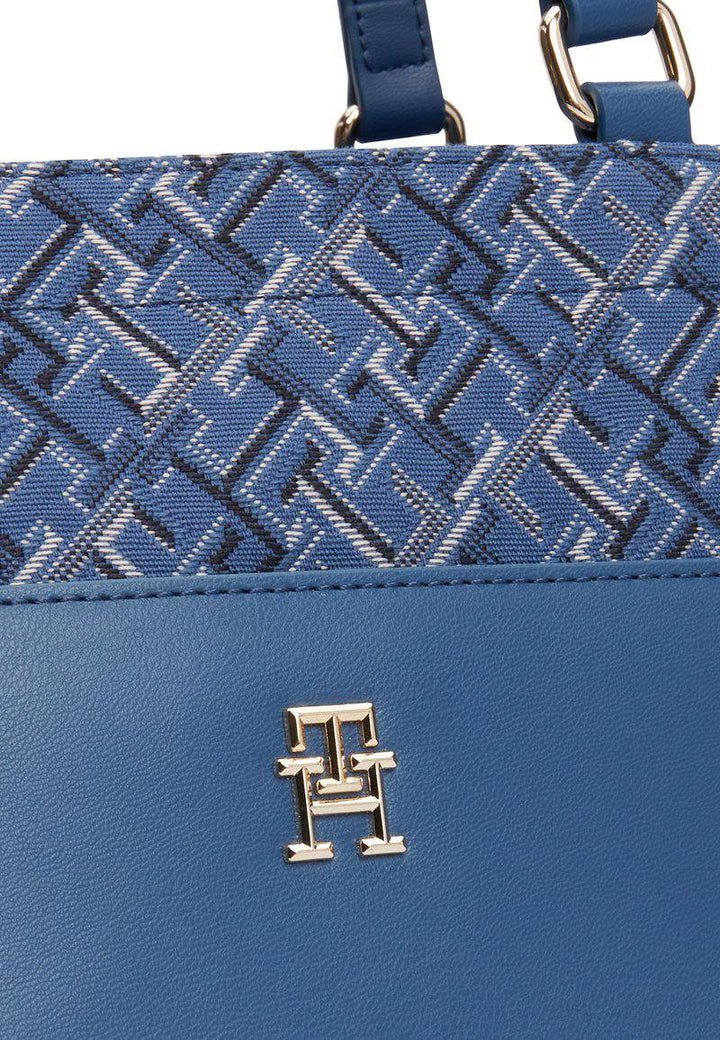 TOMMY HILFIGER DISTINCT TOTE MONO-HANDBAG-BLUE
